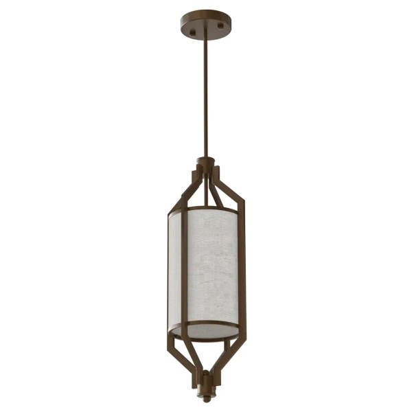 Zwisająca pojedyncza lampa do salonu Zundo Chocco 20 OR85877 brązowa