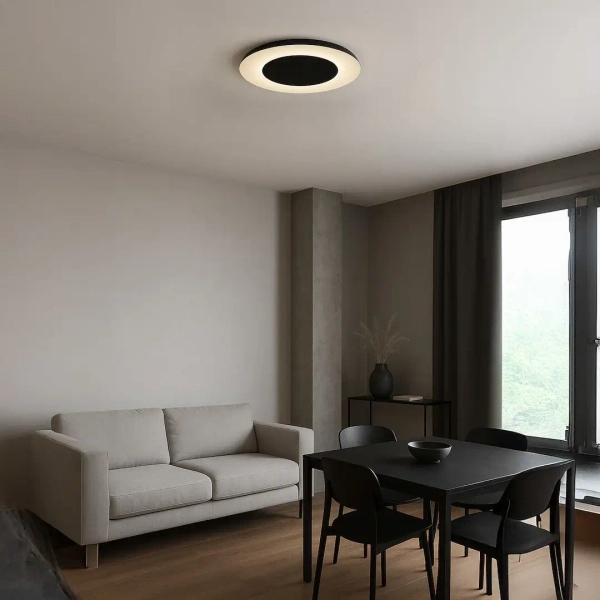 Nowoczesna lampa sufitowa Piattino ML1811 LED 30W 3000-6000K czarny
