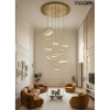 Złota lampa wisząca MEDUSA MSE1501100590 1xLED 122W 4000K glamour