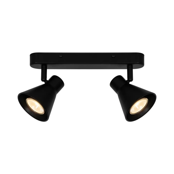 Metalowa lampa sufitowa Eik 45770103 regulowane reflektorki czarny