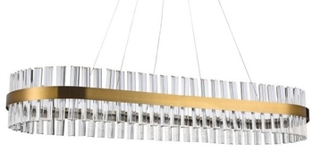 Podłużna lampa wisząca Francesca AZ5263 LED 64W mosiądz