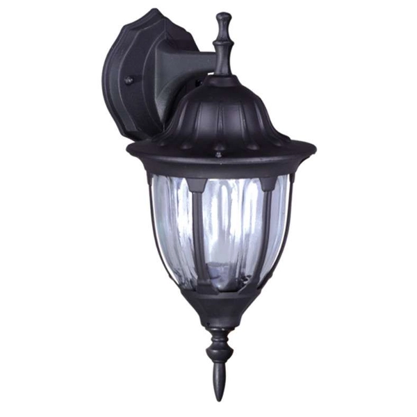 Zewnętrzna LAMPA ścienna Vasco K-5007A/N down czarny Kaja kinkiet OPRAWA klasyczna elewacyjna outdoor IP44 czarna