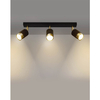 Sufitowa lampa kuchenna SL.1071 reflektorki czarne złote