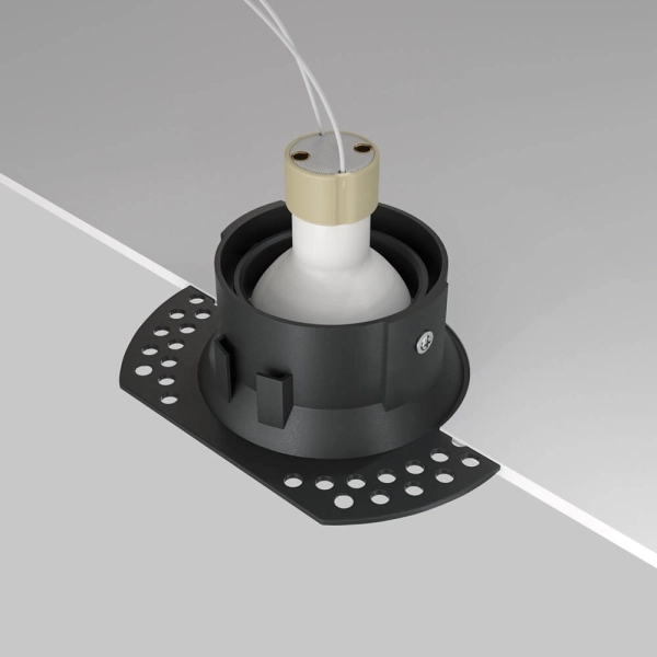 Wpuszczana lampa sufitowa Dot DL042-01-RD-B oczko okrągłe czarne