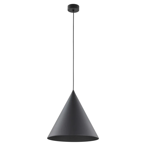 Nowoczesna lampa wisząca CONO 10057 do salonu stożek czarny