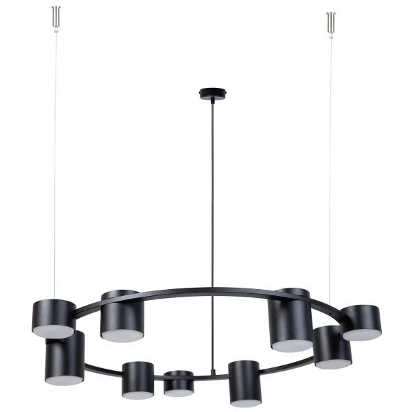 Lampa wisząca do sypialni Kodo 9 41338 zwis ring czarny