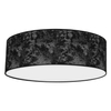 Stylowa lampa sufitowa Satino do jadalni czarna srebrna