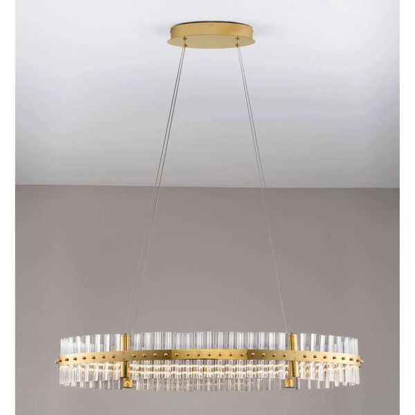 Okrągła lampa zwisająca MAYO LE44227 LED 45W 3500K pierścień złota