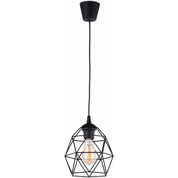 Wisząca lampa loft Galaxy 3190 TK Lighting druciana klatka czarna