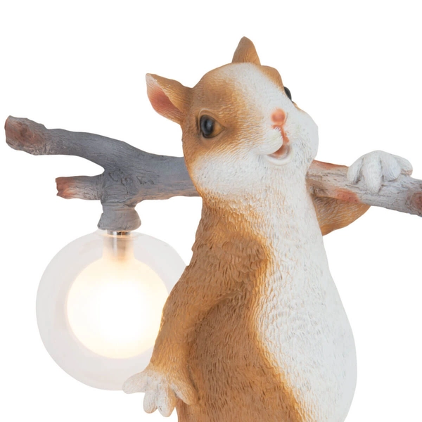 Dziecięca lampka nocna Verka TL0106 WIEWIÓRKA animals biały pomarańczowy