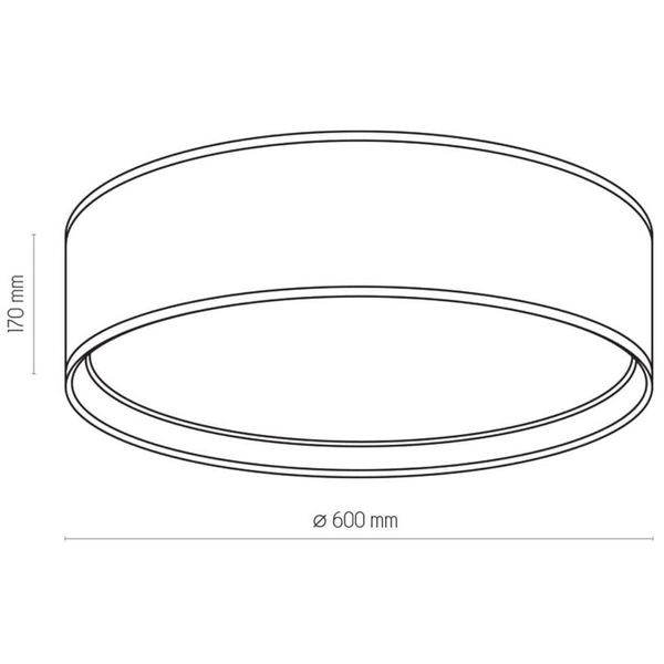 Okrągły plafon glamour Bilbao 3433 TK Lighting salonowy biały złoty