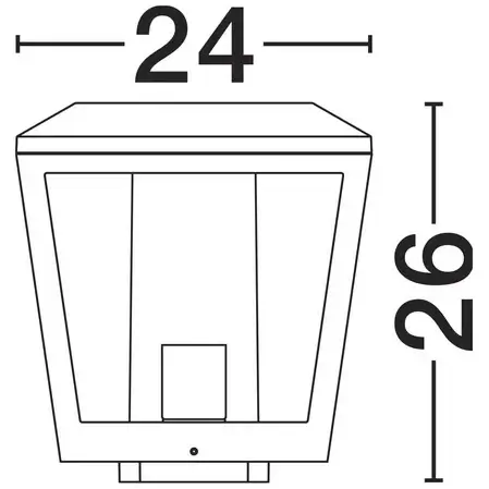 Zewnętrzny lampion SARILCO LE75177 12W IP54 antracyt