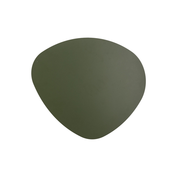 Naścienna lampa do salonu Stone Sabia 10707 owalna ciemny zielony
