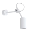 Regulowana lampa ścienna EYE 5654 metalowa do sypialni biała