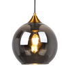 Skandynawska LAMPA wisząca DAMAR 316219 Polux loftowa OPRAWA szklany ZWIS kula przydymiona