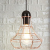 LAMPA wisząca RAMSEY 4650 Rabalux loftowa OPRAWA metalowa klatka zwis na kablu miedź