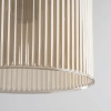 Szklana wisząca lampa Sophia Cognac 11039 ryflowana brązowy