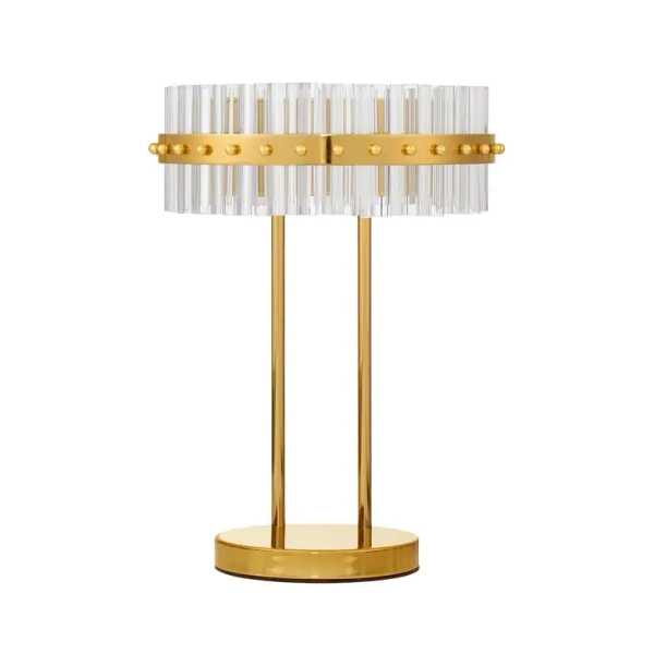 Kryształowa lampa stołowa BRIOLVO LE45103 LED 23W 3500K glamour złoty