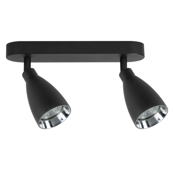 Sufitowa lampa listwa Campana LP-3103/2WS BK na podsufitce czarny