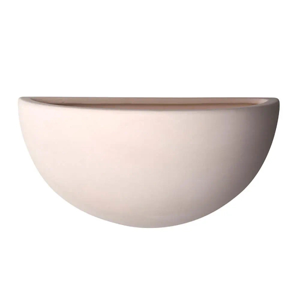 Ścienna lampa półokrągła Pride UG-WB-A ceramiczna biała