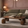 Prostokątny stolik kawowy ORIZON MM001501100344 brązowy drewniany 120x60cm