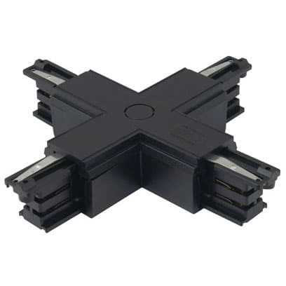 Łącznik do szyn typu "X" DOBAC MHT1-X-BK TRACK Maxlight czarny