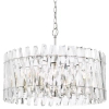 Kryształowa wisząca lampa Entwine ENT0838 do salonu glamour nikiel
