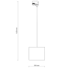 Wisząca lampa szynowa 1-fazowa Tracer 10672 z abażurem brązowa