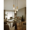 Wisząca lampa ALICE brązowa czarna P0664 1xG9 kulista