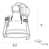 Oprawa wpustowa okrągła Deep H0111 Maxlight podtynkowa metalowa czarna