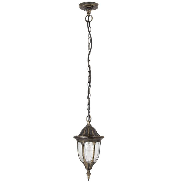 Wisząca LAMPA klasyczna MILANO 8374 Rabalux zewnętrzna OPRAWA ogrodowa ZWIS latarenka outdoor złoto antyczne