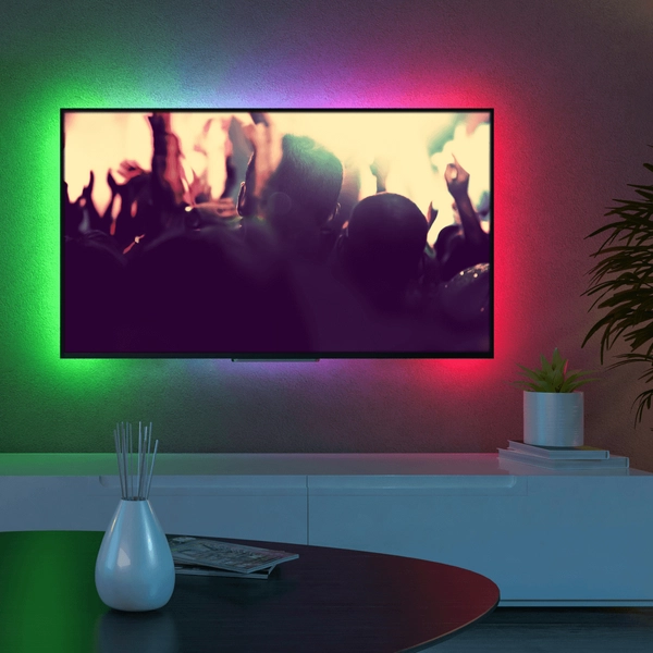 Pilot do taśmy ledowej 325242 RGBW TV music wielofunkcyjny czarny