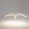 Zwisająca lampa do salonu Curve MOD156PL-L52G4K LED 42W 4000K mosiądz