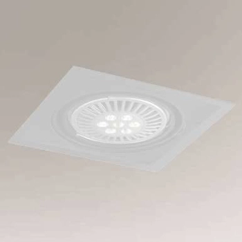 Wpust LAMPA sufitowa MUKO H 7345 Shilo kwadratowa OPRAWA podtynkowa OCZKO regulowane białe