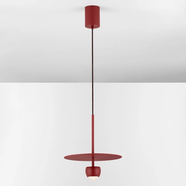 Ledowa lampa wisząca BAILA LE44537 8W 3000K okrągła czerwona