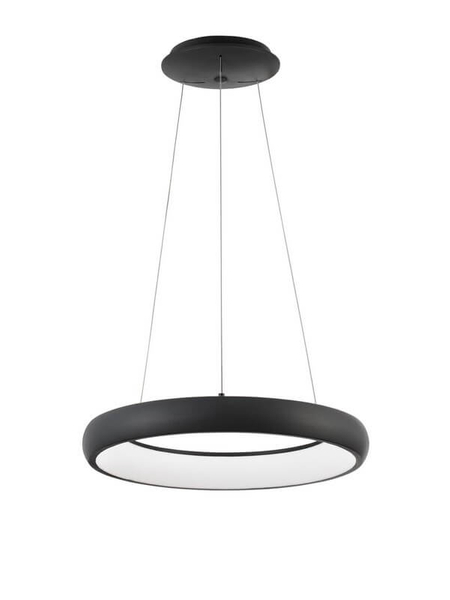 Nowoczesna lampa wisząca Tolu do salonu LED 32W 3000K czarna