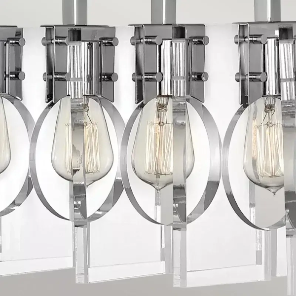 Lampa wisząca na łańcuchu LUDLOW QN-LUDLOW8-PN polerowany nikiel