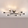 Loftowa lampa sufitowa VECTOR SL.1448 do salonu czarna