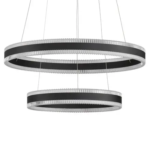 Lampa wisząca ring DONTERIO LE45401 LED 68W 3000K metalowa czarna