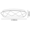 Plafon LAMPA sufitowa SELINA 308559 Polux natynkowa OPRAWA geometryczna LED 17W 4000K łazienkowa IP44 biała