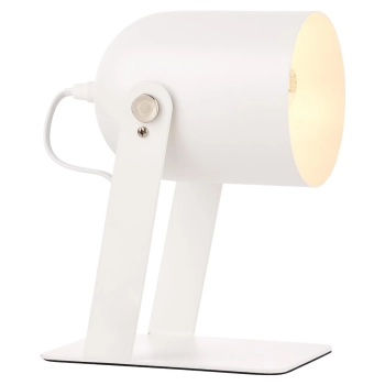 Regulowana stołowa lampa Yan 98960/05 reflektor metalowy biały