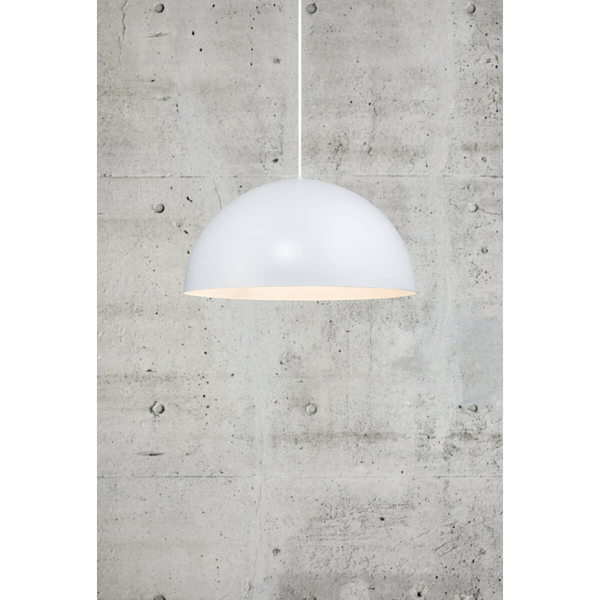 Jadalniana lampa wisząca Ellen 48573001 kopuła nad stół biały