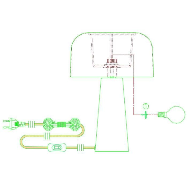 Nocna LAMPKA stołowa BLANCA 107934 Markslojd stojąca LAMPA biurkowa grzybek brąz czarny