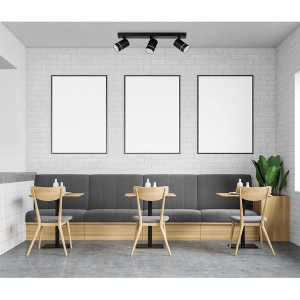 Sufitowa lampa nowoczesna Selma LED 15W do biura czarna