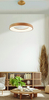 Ledowa lampa Santana AZ5014 80W 3000-6500K zwis z pilotem drewniana
