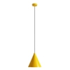 Wisząca lampa salonowa Form 1108G14 Aldex stożkowa z metalu żółta