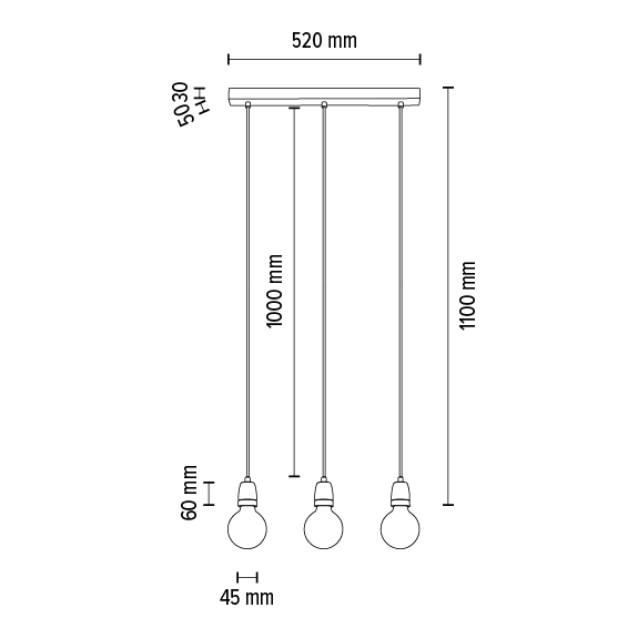 Lampa wisząca PORCIA 9181302 loftowa ceramiczny na listwie biały grafitowy