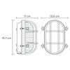 Elewacyjna LAMPA zewnętrzna DUDLEY 11891/20/02 Lucide industrialna OPRAWA metalowa outdoor IP44 złota