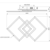Plafon do sypialni HALIA DL187-62793 plafon LED 25W 3000K srebrny