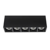 Metalowa lampa sufitowa 1062 Domeno LED 15W 4000K punkty czarna